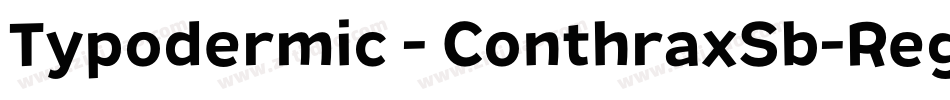 Typodermic - ConthraxSb-Regular字体转换